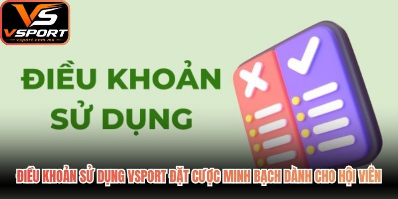 Điều khoản sử dụng VSport đặt cược minh bạch dành cho hội viên
