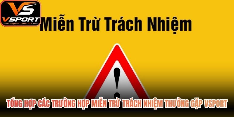 Tổng hợp các trường hợp miễn trừ trách nhiệm thường gặp VSport